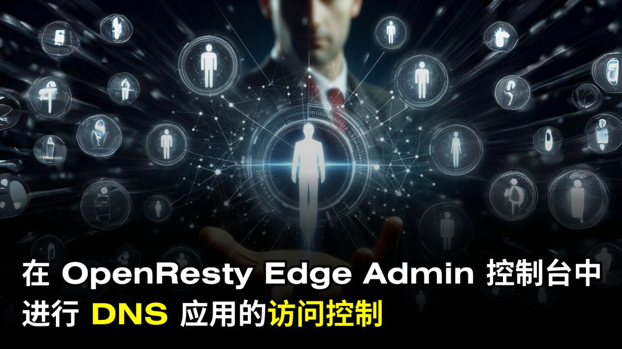 在 OpenResty Edge 的 Admin 控制檯中管理 DNS 應用的訪問許可權
