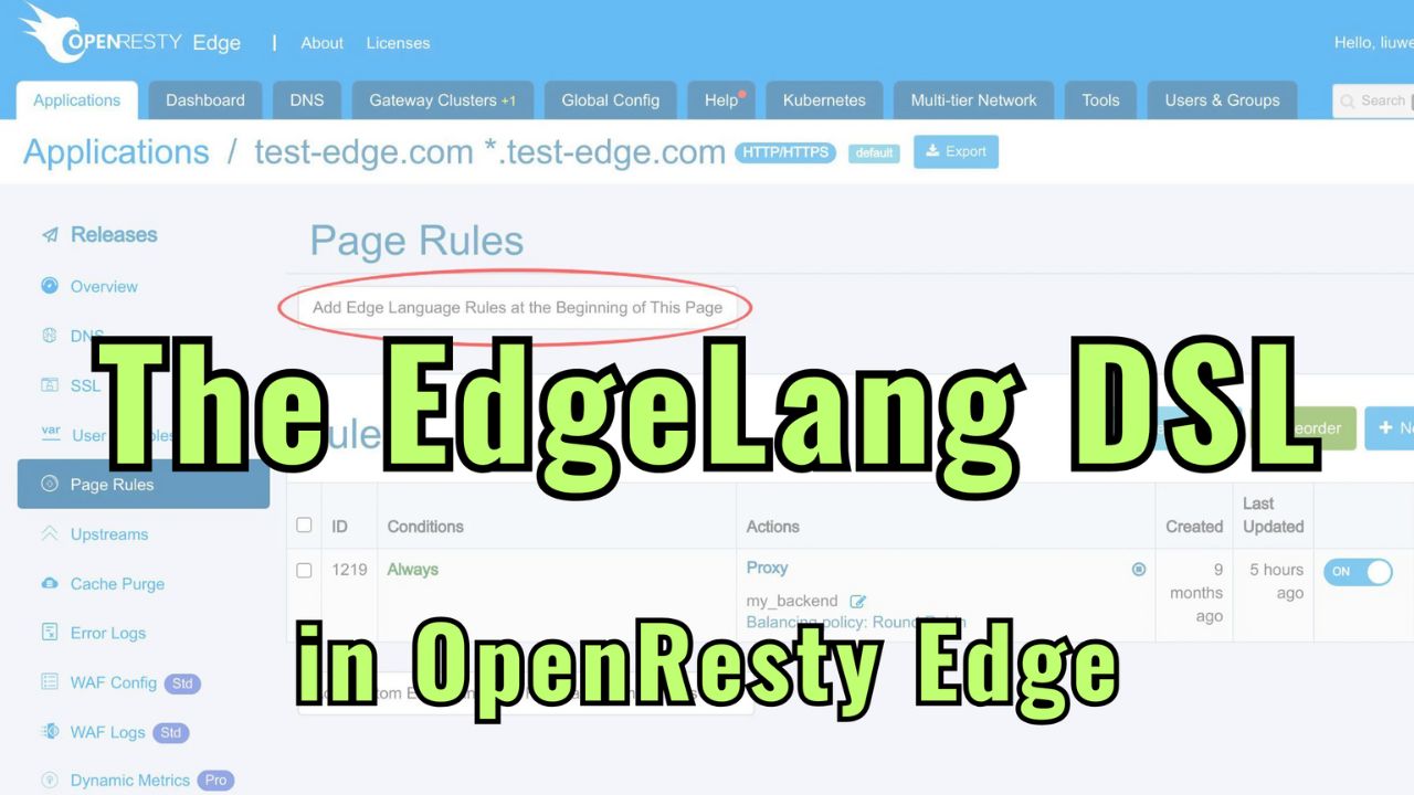 The EdgeLang DSL in OpenResty Edge