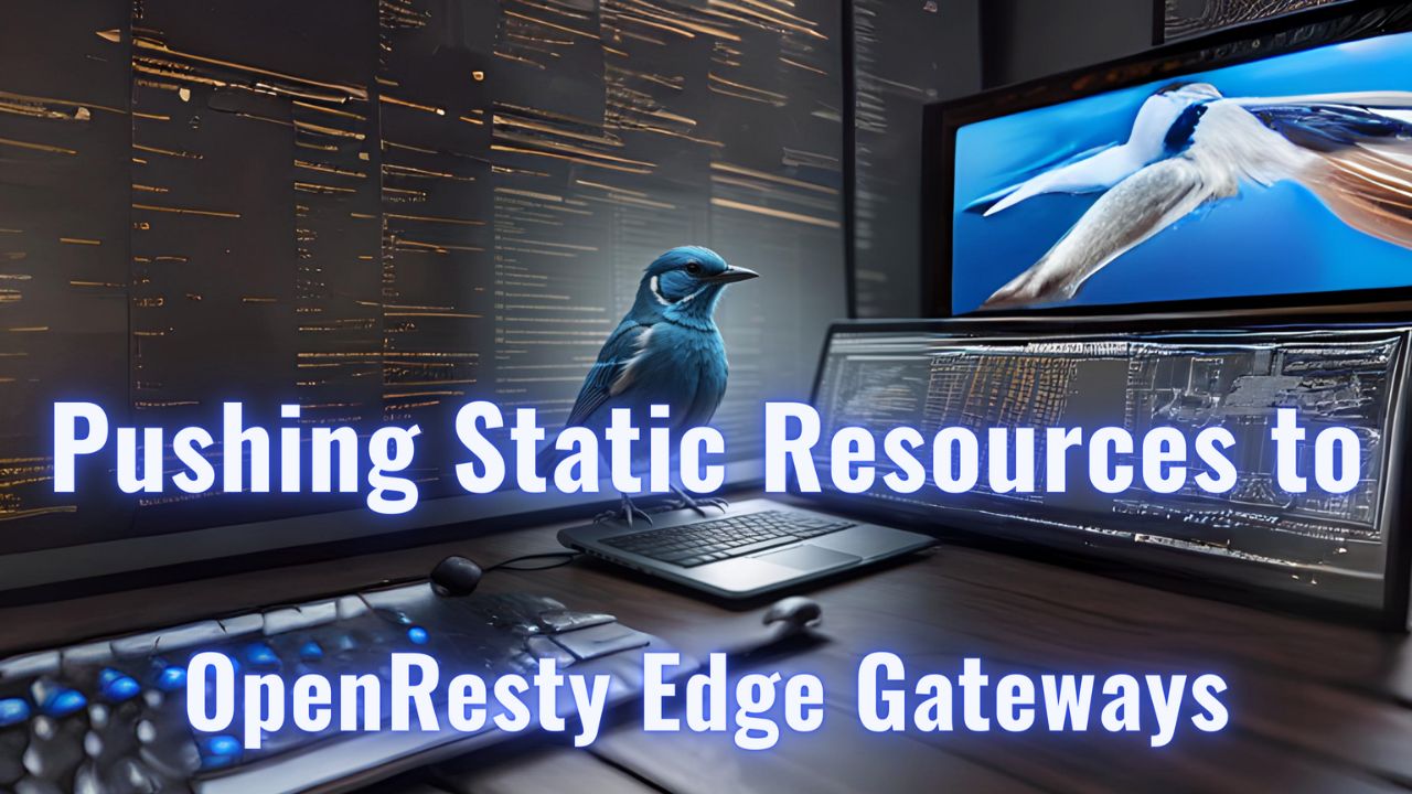Pushing static resources to OpenResty Edge gateways