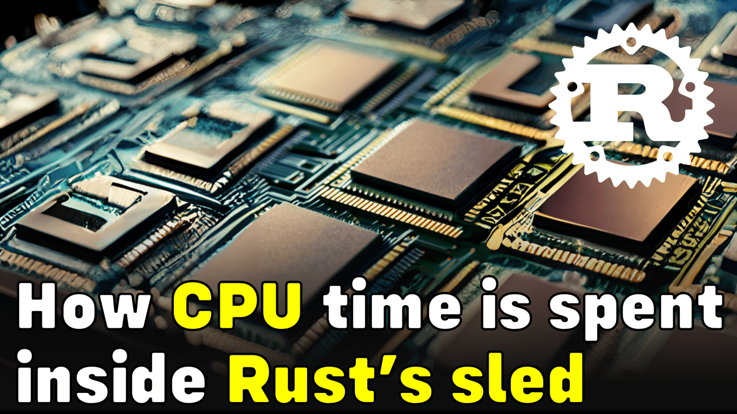 How CPU time is spent inside Rust’s Sled library
